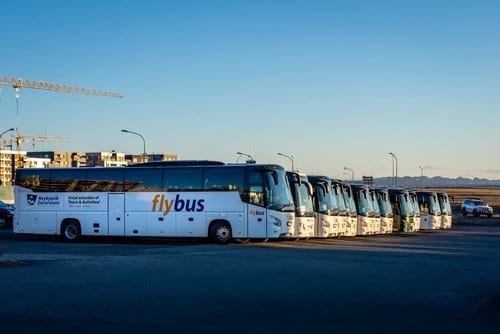 Reykjavik flygplats Buss